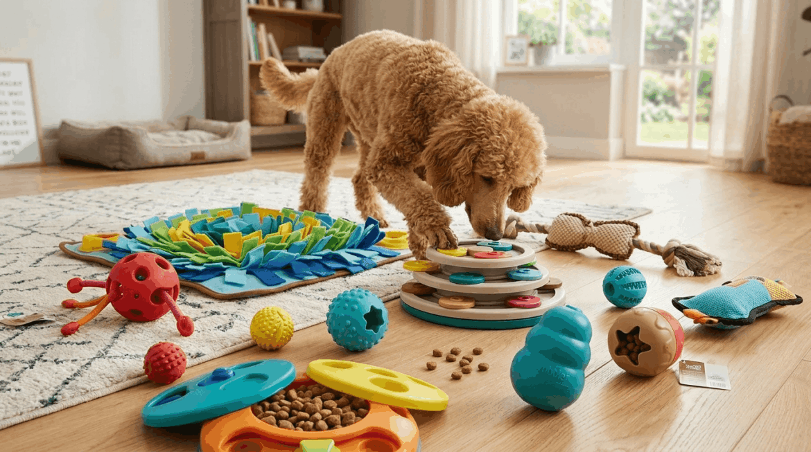 Interactive puzzle toys for poodles mental stimulation and play